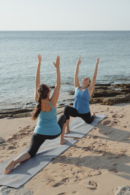 4 : Wellness and lifestyle activewear on the beach